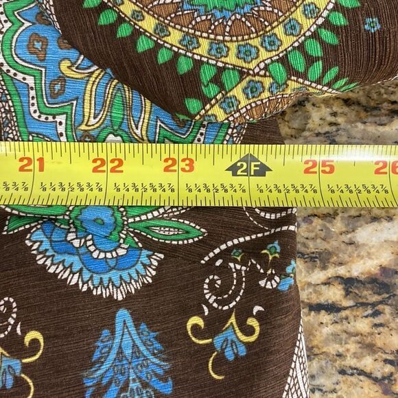 Silkland silk paisley print 3/4 sleeves single button closure blazer size 1X - Picture 8 of 9